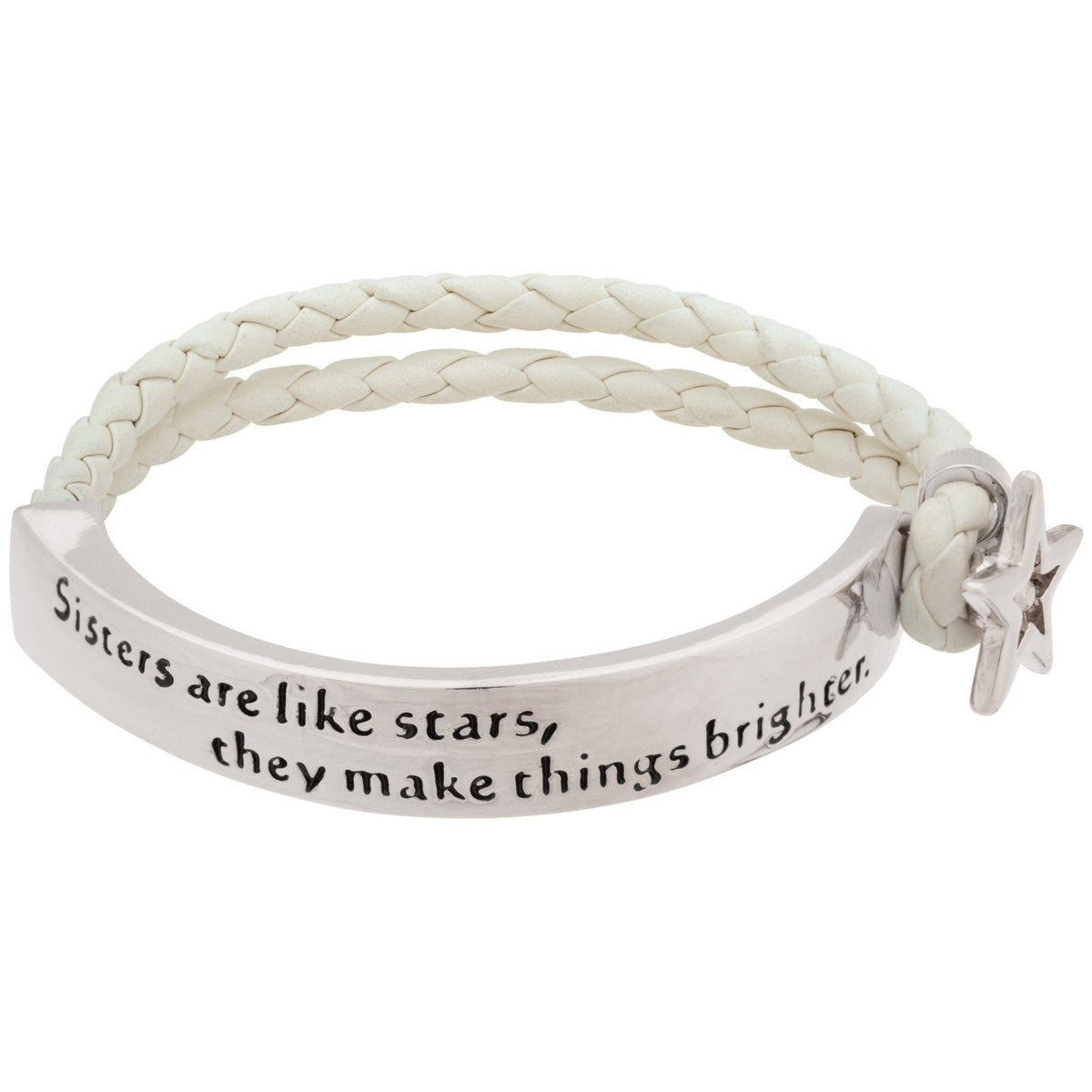 Sisters Are Like Stars Braided Bracelet - Aaria Tees
