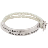 Sisters Are Like Stars Braided Bracelet - Aaria Tees Aaria Tees