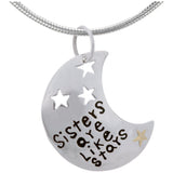 Sisters Are Like Stars Sterling & Brass Necklace - Aaria Tees Aaria Tees