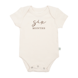 graphic bodysuit | six months milestone taupe - Aaria Tees Aaria Tees