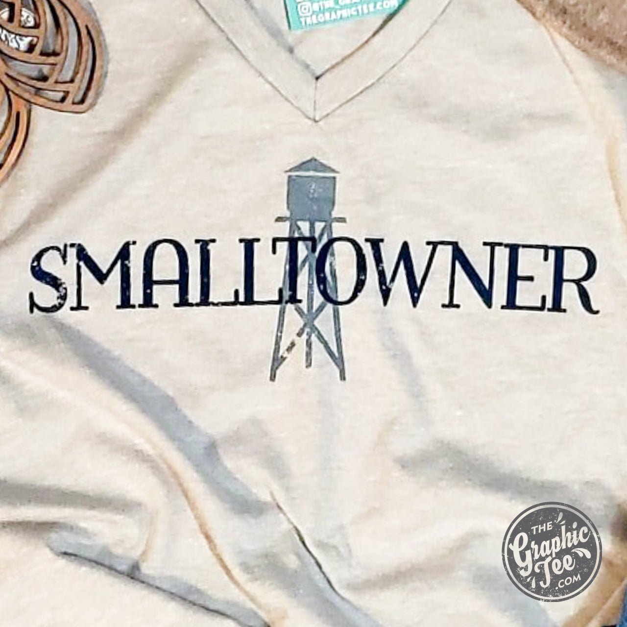 Smalltowner - Unisex V-Neck Tee - Aaria Tees Aaria Tees