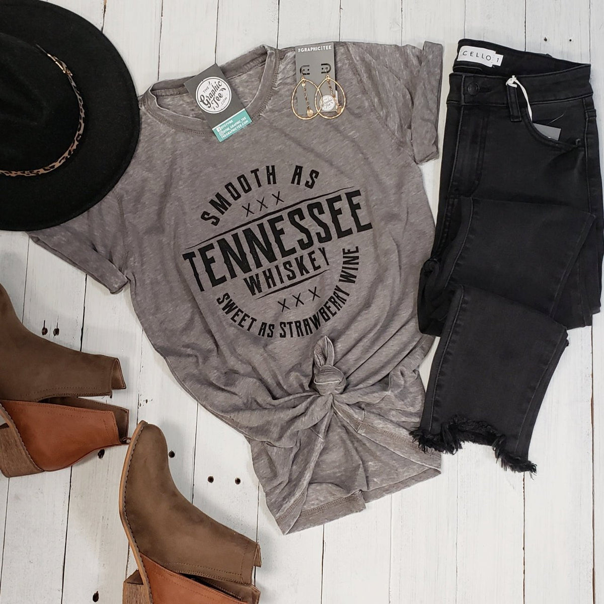 Smooth As Tennessee Whiskey Tee - Aaria Tees