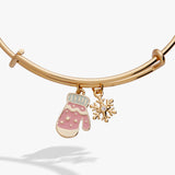 Winter Wonderland Mitten and Snowflake Charm Bangle - Aaria Tees Aaria Tees