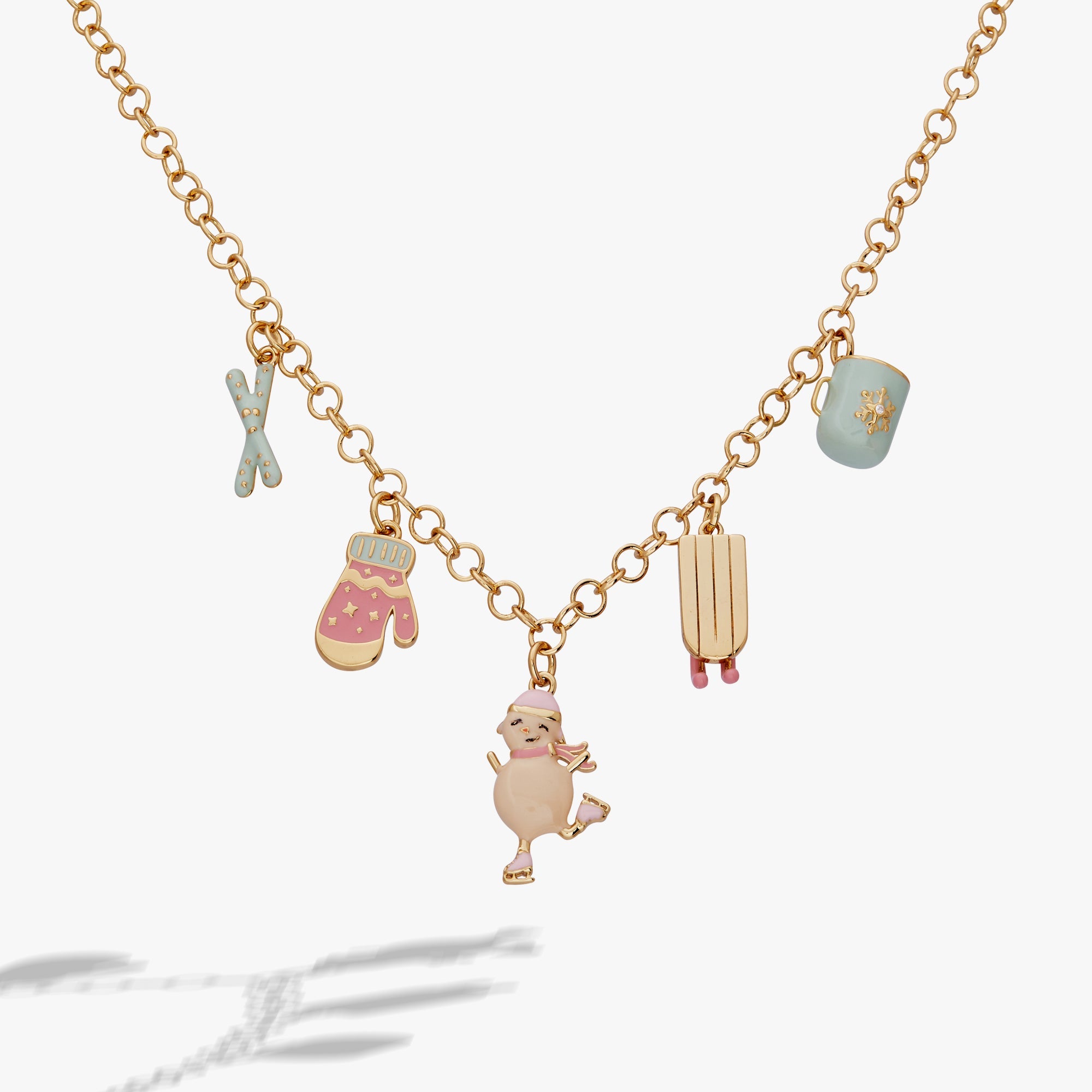 Winter Wonderland Multi Charm Necklace - Aaria Tees Aaria Tees