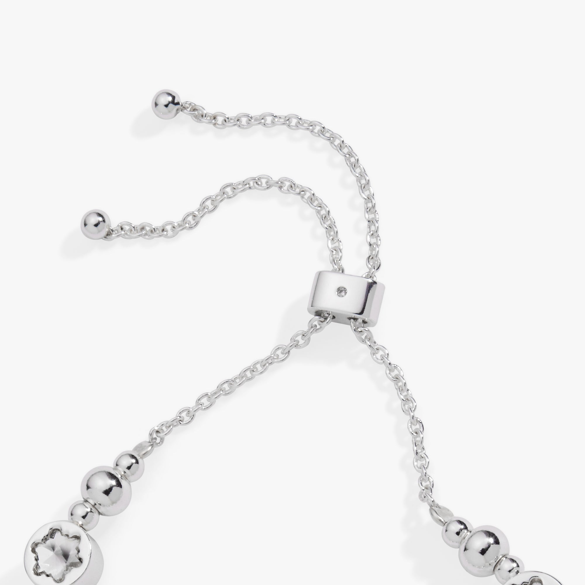 Crystal Snowflake Beaded Bolo Bracelet - Aaria Tees Aaria Tees