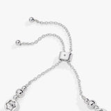 Crystal Snowflake Beaded Bolo Bracelet - Aaria Tees Aaria Tees