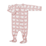 So Much Love Zipper Footie Aaria Tees