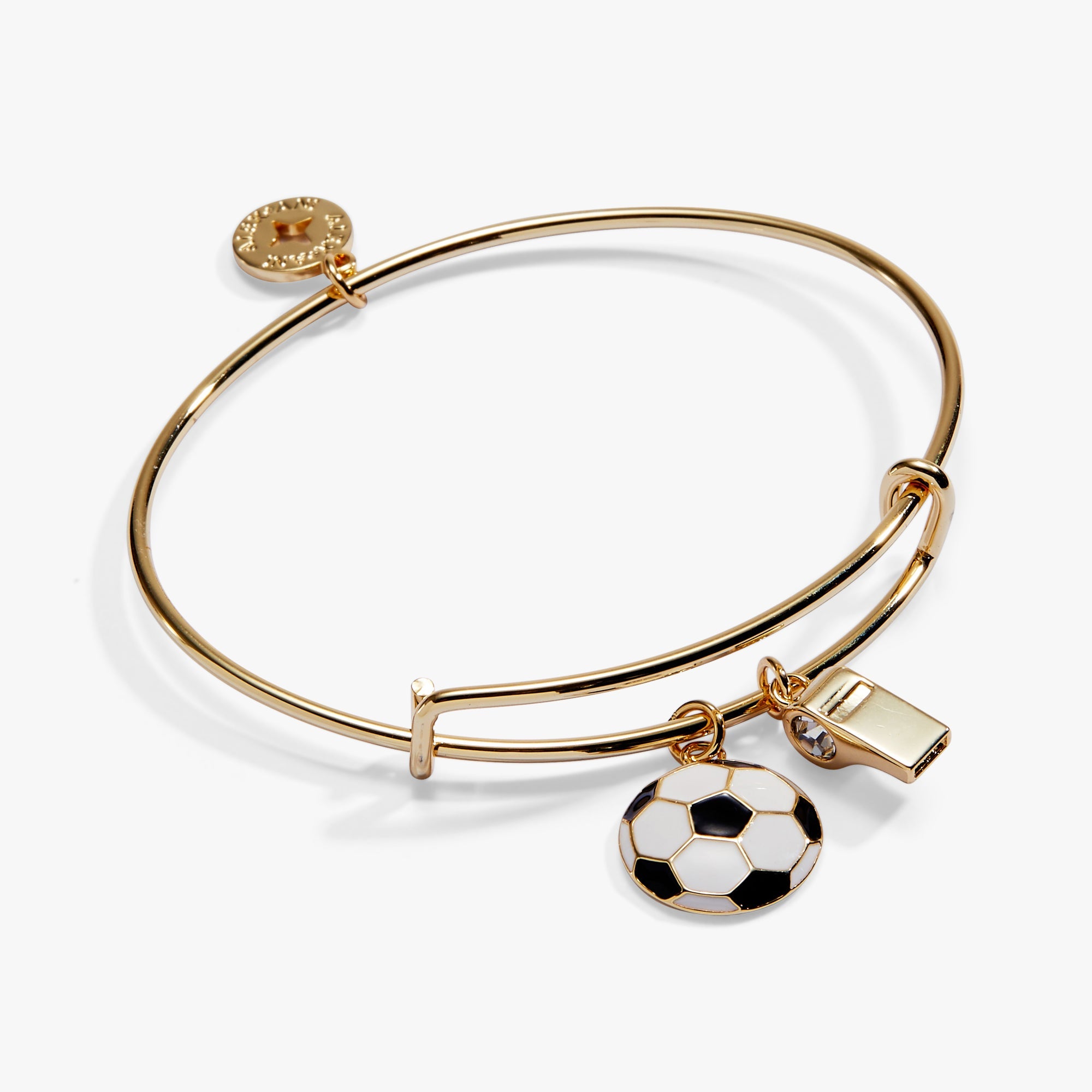 Soccer & Whistle Charm Bangle - Aaria Tees Aaria Tees