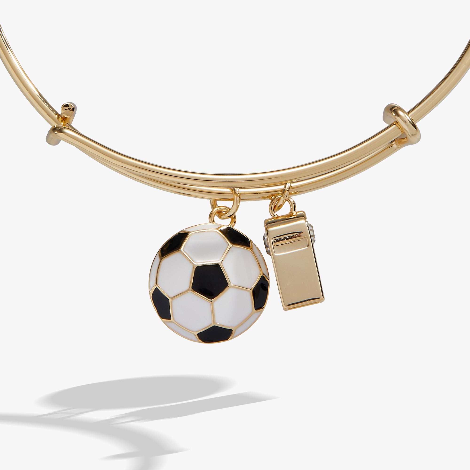 Soccer & Whistle Charm Bangle - Aaria Tees Aaria Tees