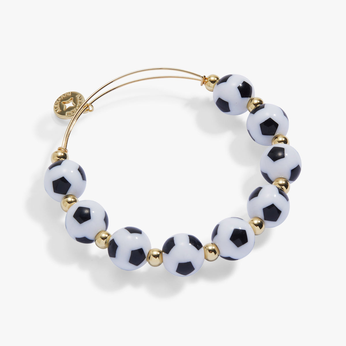 Soccer Oversized Beaded Bangle - Aaria Tees