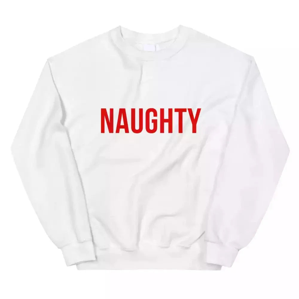 Christmas Naughty & Nice Couples Sweatshirt - Aaria Tees