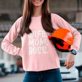 Wife Mom Boss Sweatshirt - Aaria Tees Aaria Tees