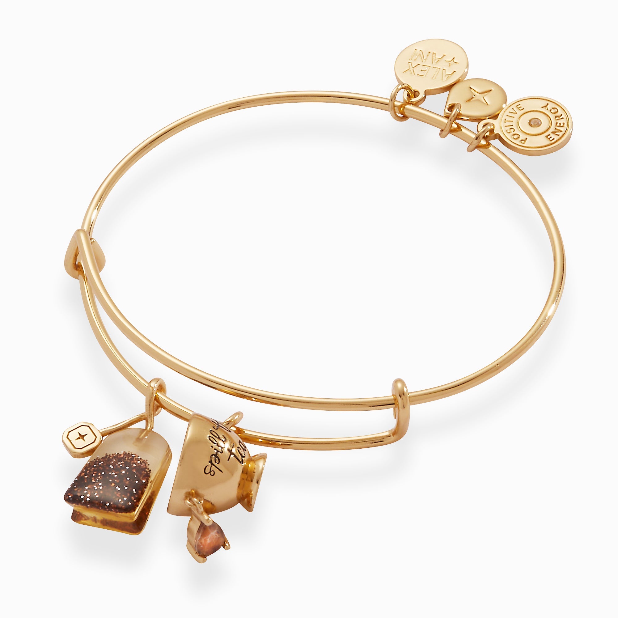 'Spill the Tea' Cup & Tea Bag Charm Bangle - Aaria Tees Aaria Tees