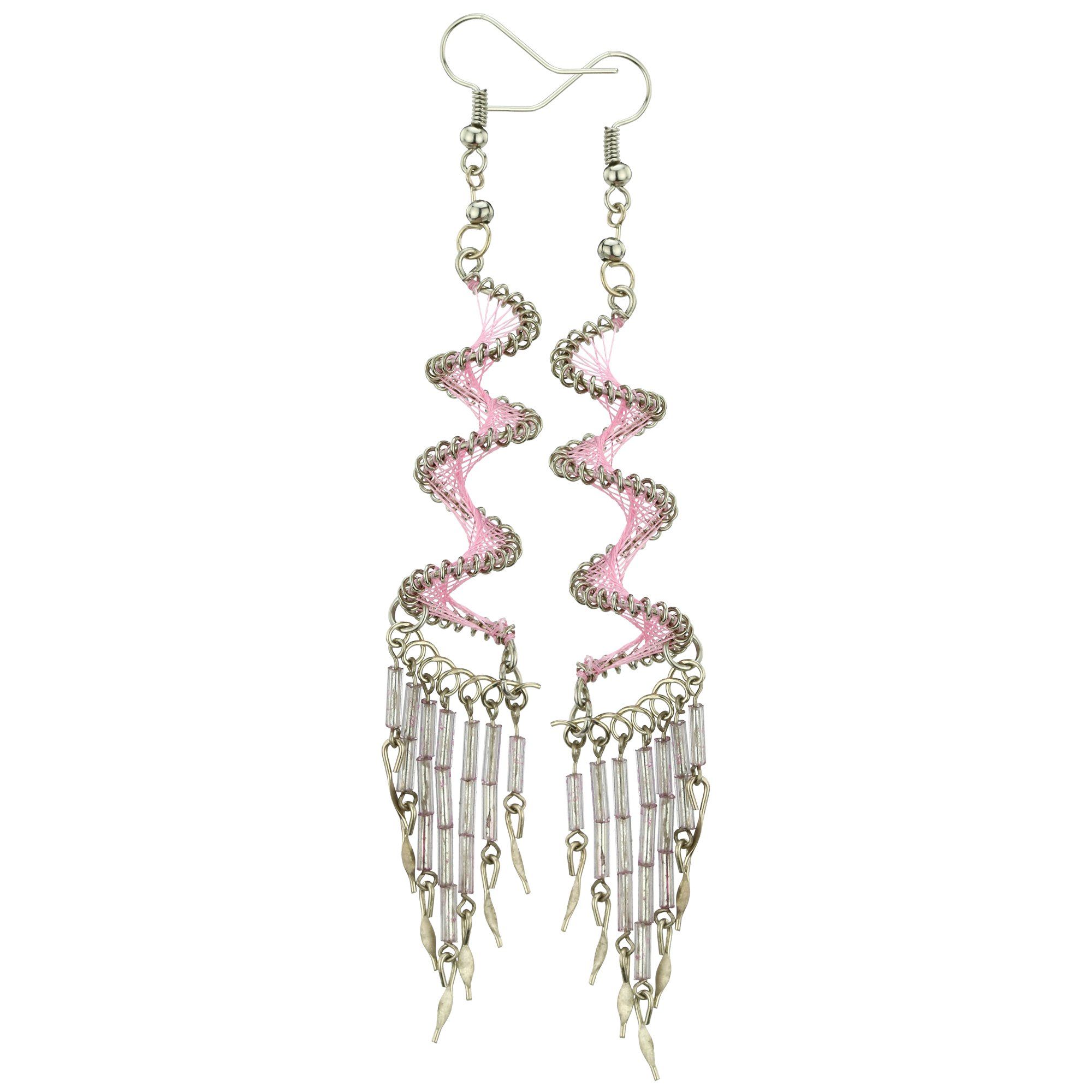 Spiral Swirl Peruvian Thread Earrings - Aaria Tees Aaria Tees