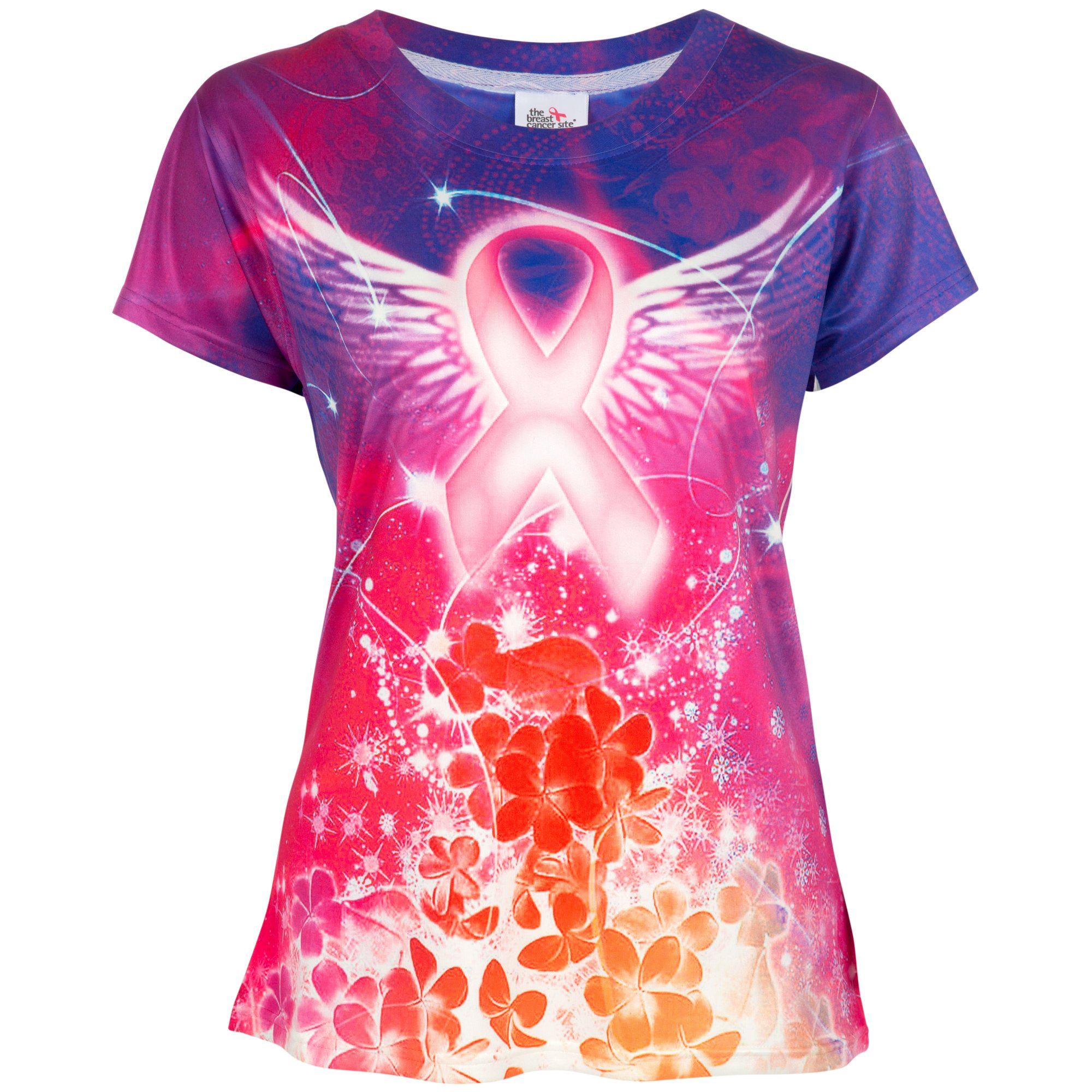Spirit Wings Pink Ribbon Tee - Aaria Tees Aaria Tees