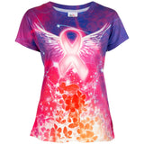Spirit Wings Pink Ribbon Tee - Aaria Tees Aaria Tees