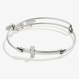 Spiritual Armor Cross Inline Charm Bangle - Aaria Tees Aaria Tees