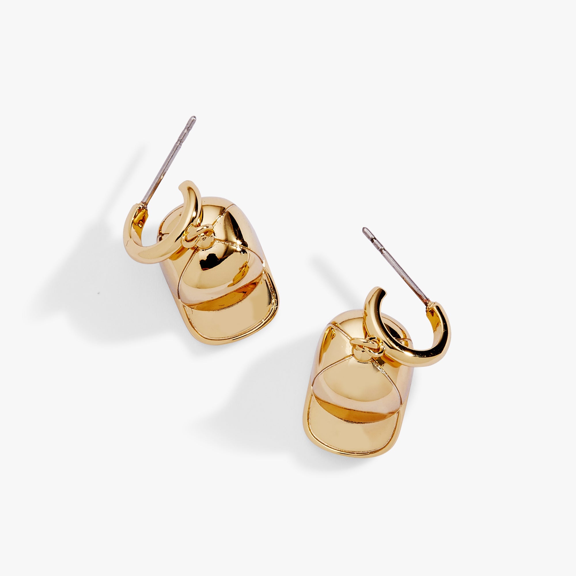 Baseball Cap Huggie Drop Earrings - Aaria Tees Aaria Tees