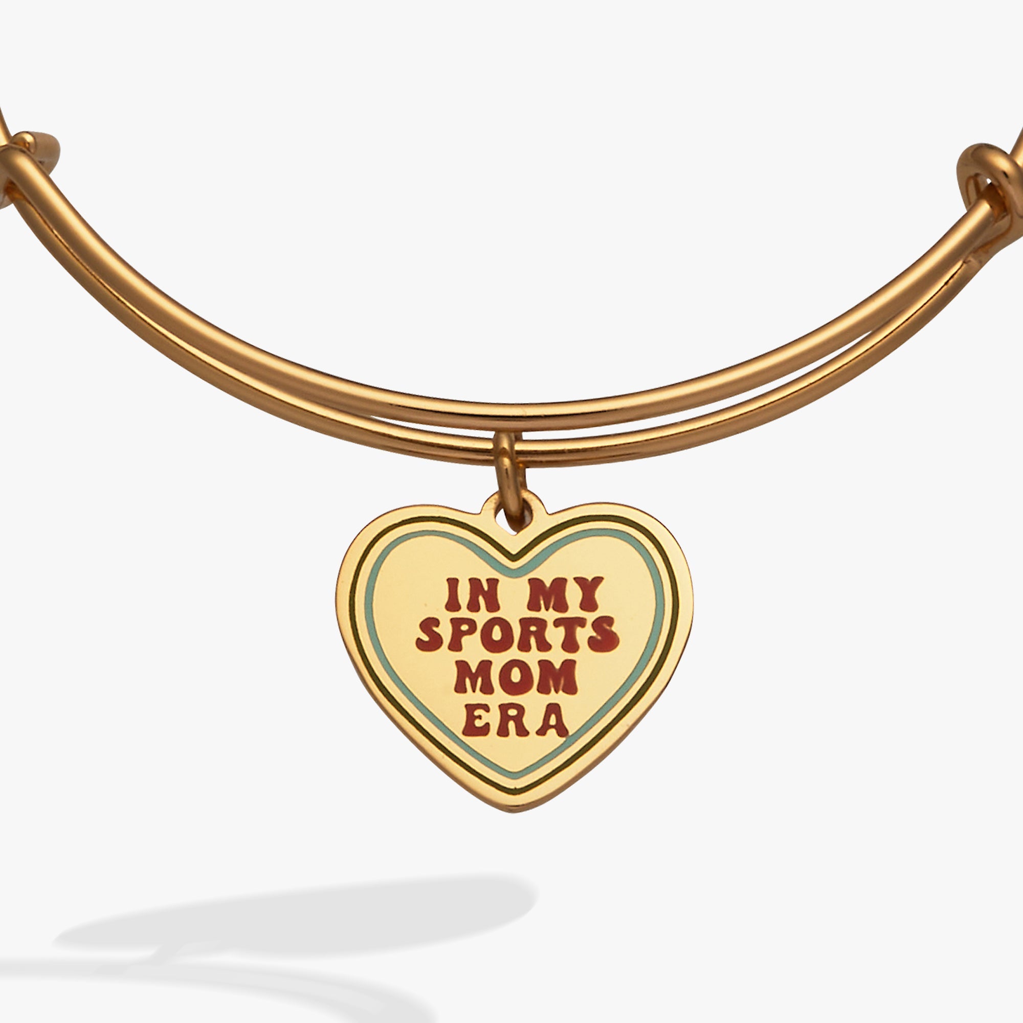 'In My Sports Mom Era' Heart' Charm Bangle - Aaria Tees Aaria Tees