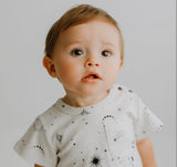 short sleeve romper | celestial - Aaria Tees Aaria Tees
