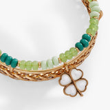 Lucky Four-Leaf Clover Set of 3 Bangles - Aaria Tees Aaria Tees