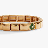 Lucky Four-Leaf Clover Stretch Bracelet - Aaria Tees Aaria Tees