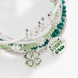 Lucky Four-Leaf Clover Bangle Set of 5 - Aaria Tees Aaria Tees