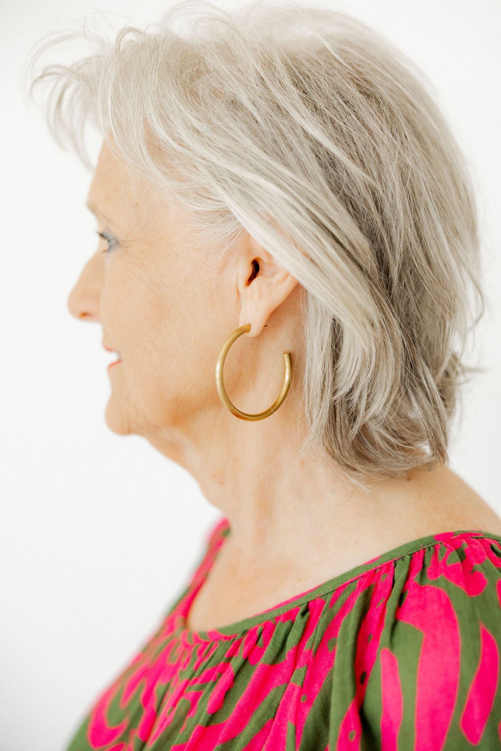 Stacy Hoop Earrings - Gold - Aaria Tees Aaria Tees