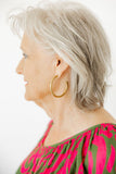 Stacy Hoop Earrings - Gold - Aaria Tees Aaria Tees