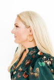 Stacy Hoop Earrings - Gold - Aaria Tees Aaria Tees