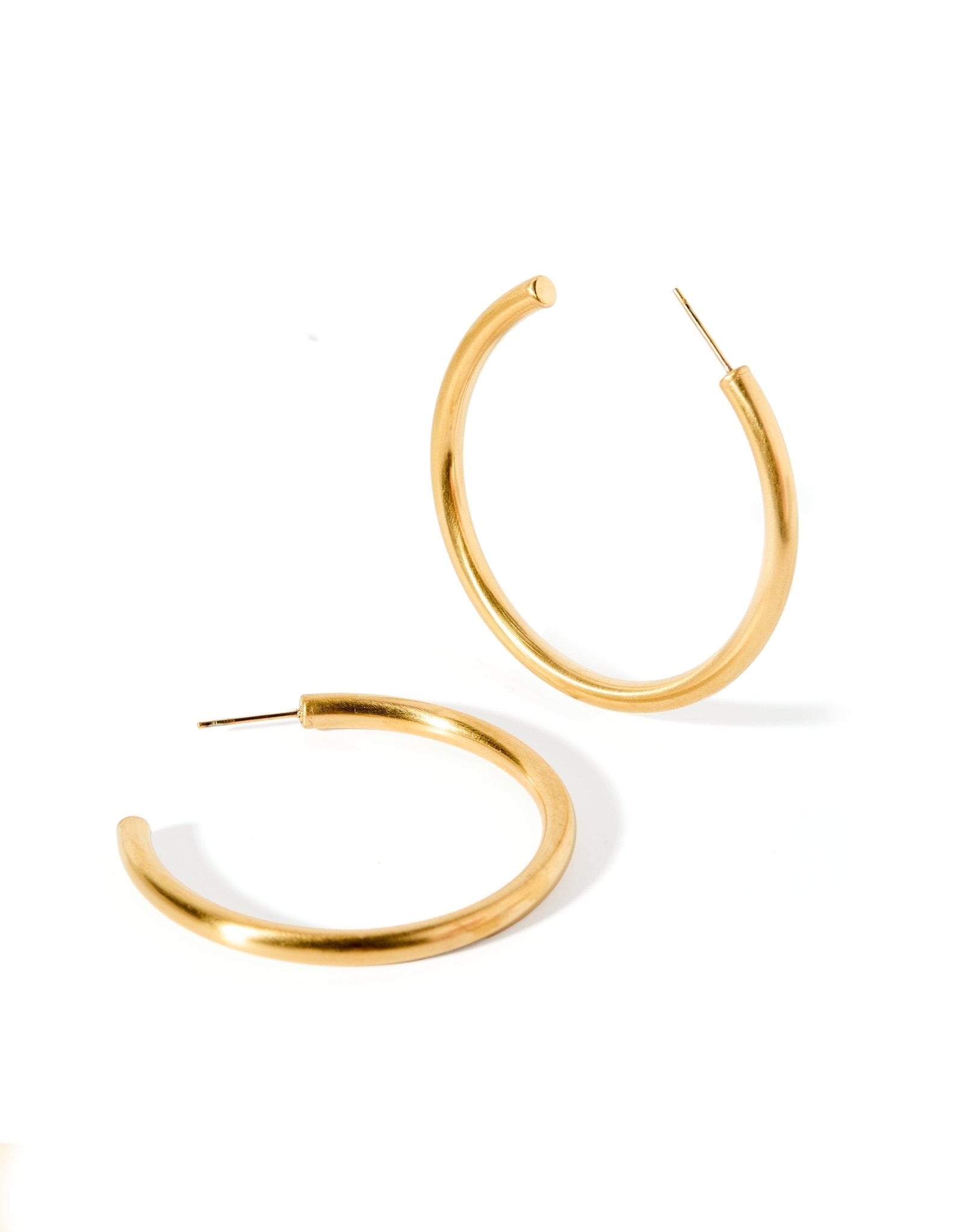 Stacy Hoop Earrings - Gold - Aaria Tees Aaria Tees