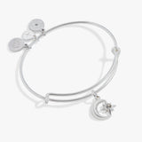 Star and Moon Charm Bangle - Aaria Tees Aaria Tees