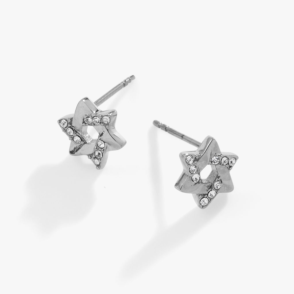 Star of David Mini Stud Earrings - Aaria Tees Aaria Tees