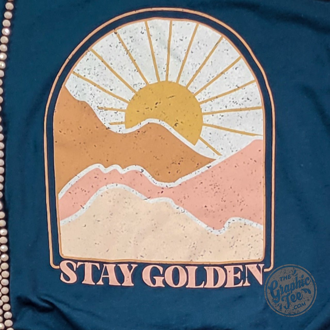 Stay Golden Atlantic Color Short Sleeve Tee - Aaria Tees Aaria Tees