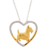 Sterling & Gold Plated Dog Breed Necklace - Aaria Tees Aaria Tees