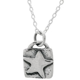Sterling Silver Star Squared Necklace - Aaria Tees Aaria Tees