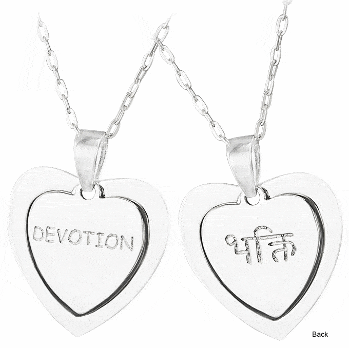 Sterling Tibetan Devoted Heart Necklace - Aaria Tees Aaria Tees