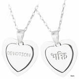 Sterling Tibetan Devoted Heart Necklace - Aaria Tees Aaria Tees