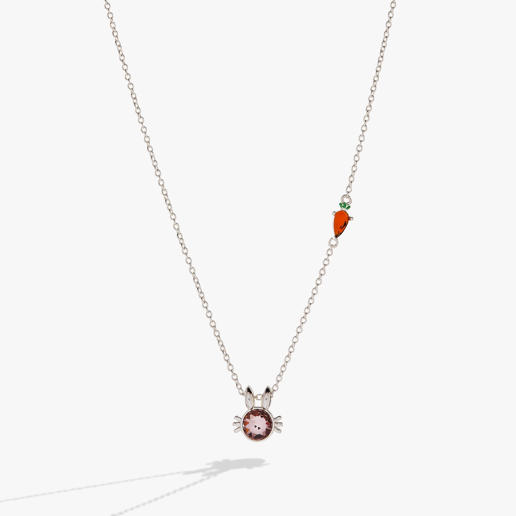 Crystal Bunny Pendant Necklace - Aaria Tees Aaria Tees