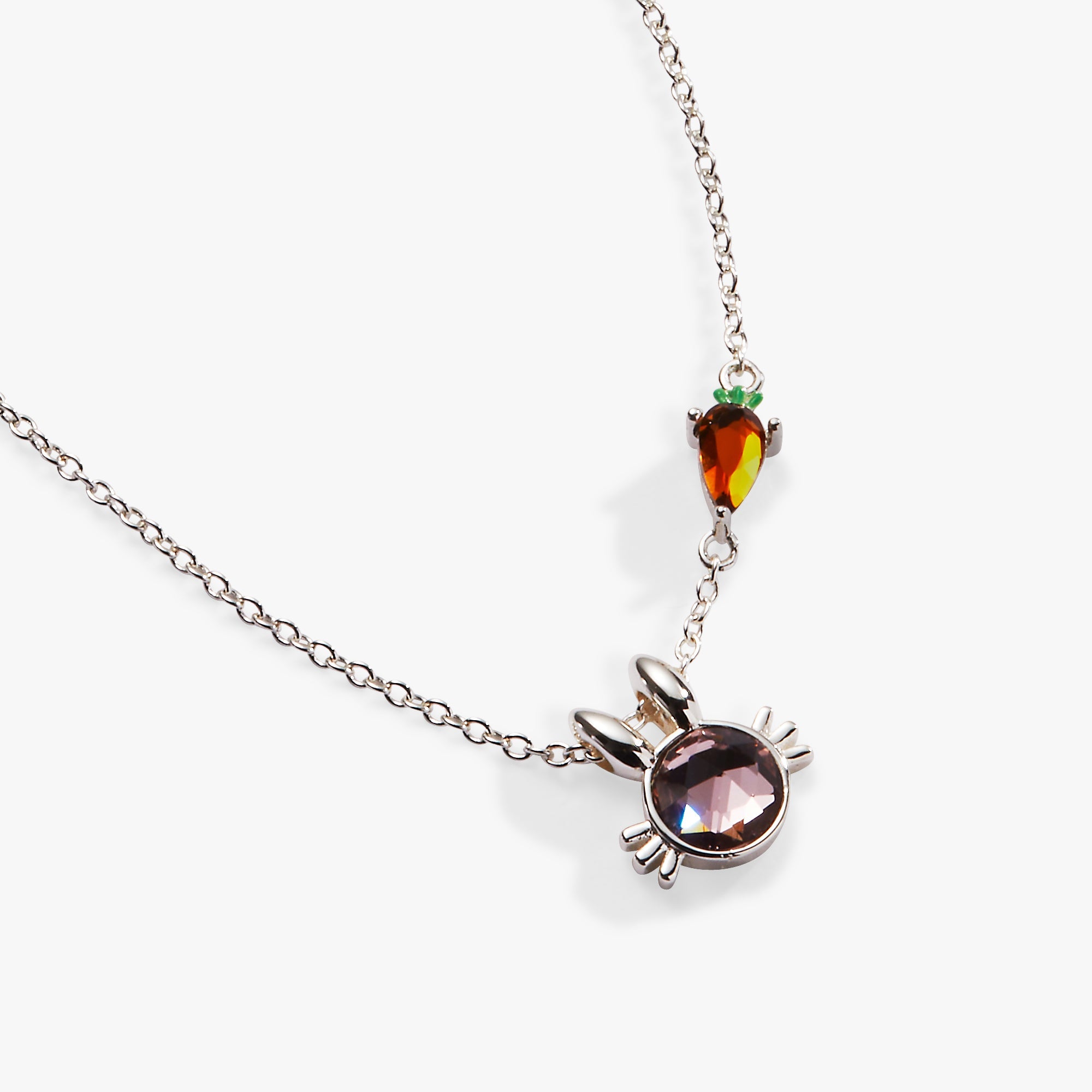 Crystal Bunny Pendant Necklace - Aaria Tees Aaria Tees