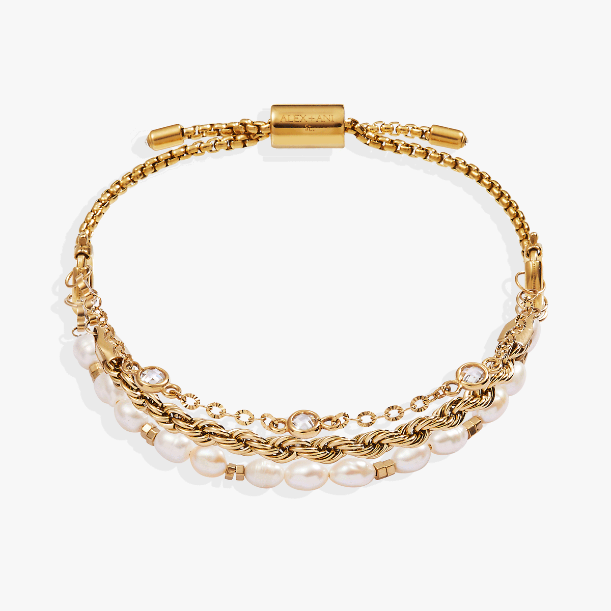 Crystal + Pearl Stranded™ Bracelet Set - Aaria Tees