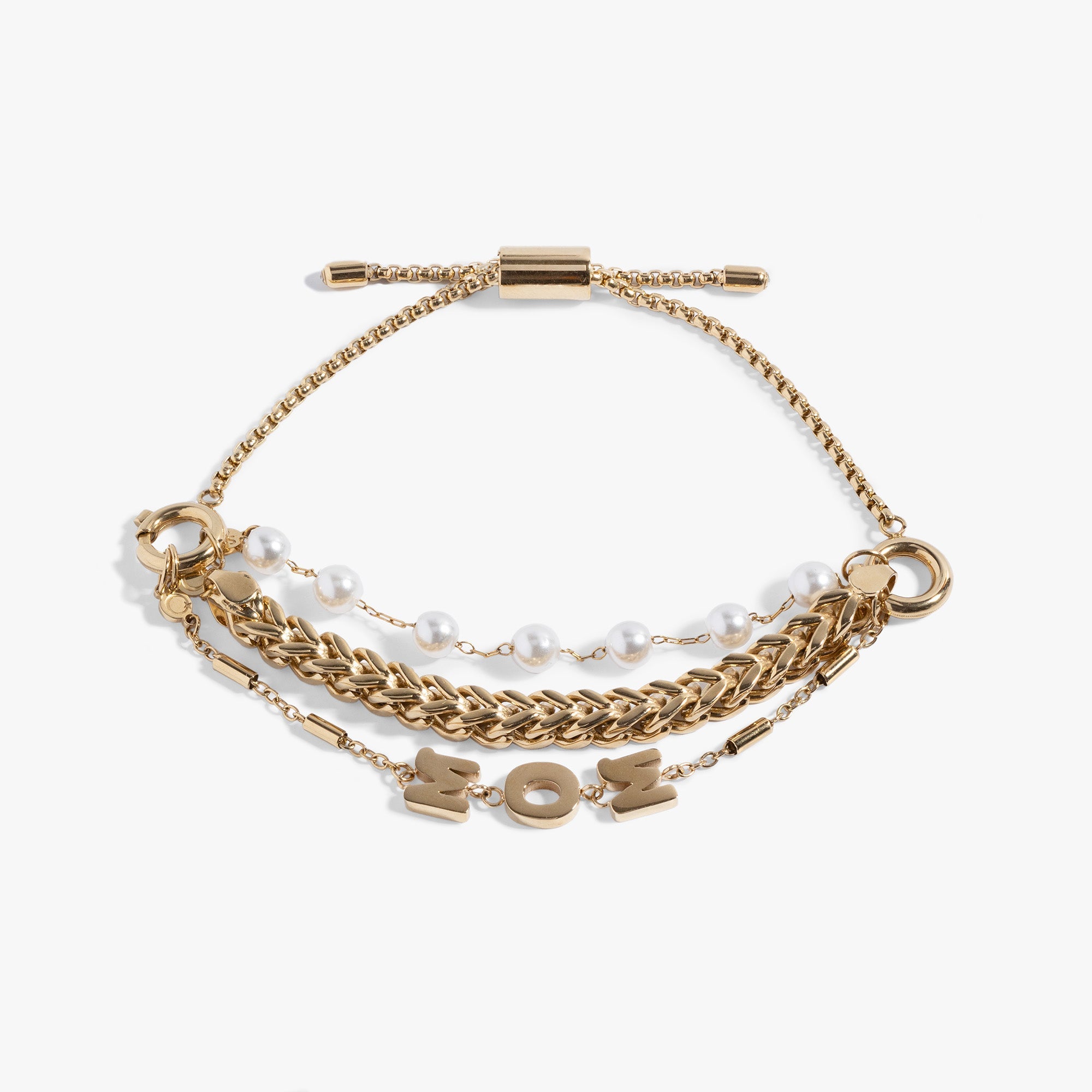 Mom Pearl Stranded™ Bracelet Set - Aaria Tees Aaria Tees