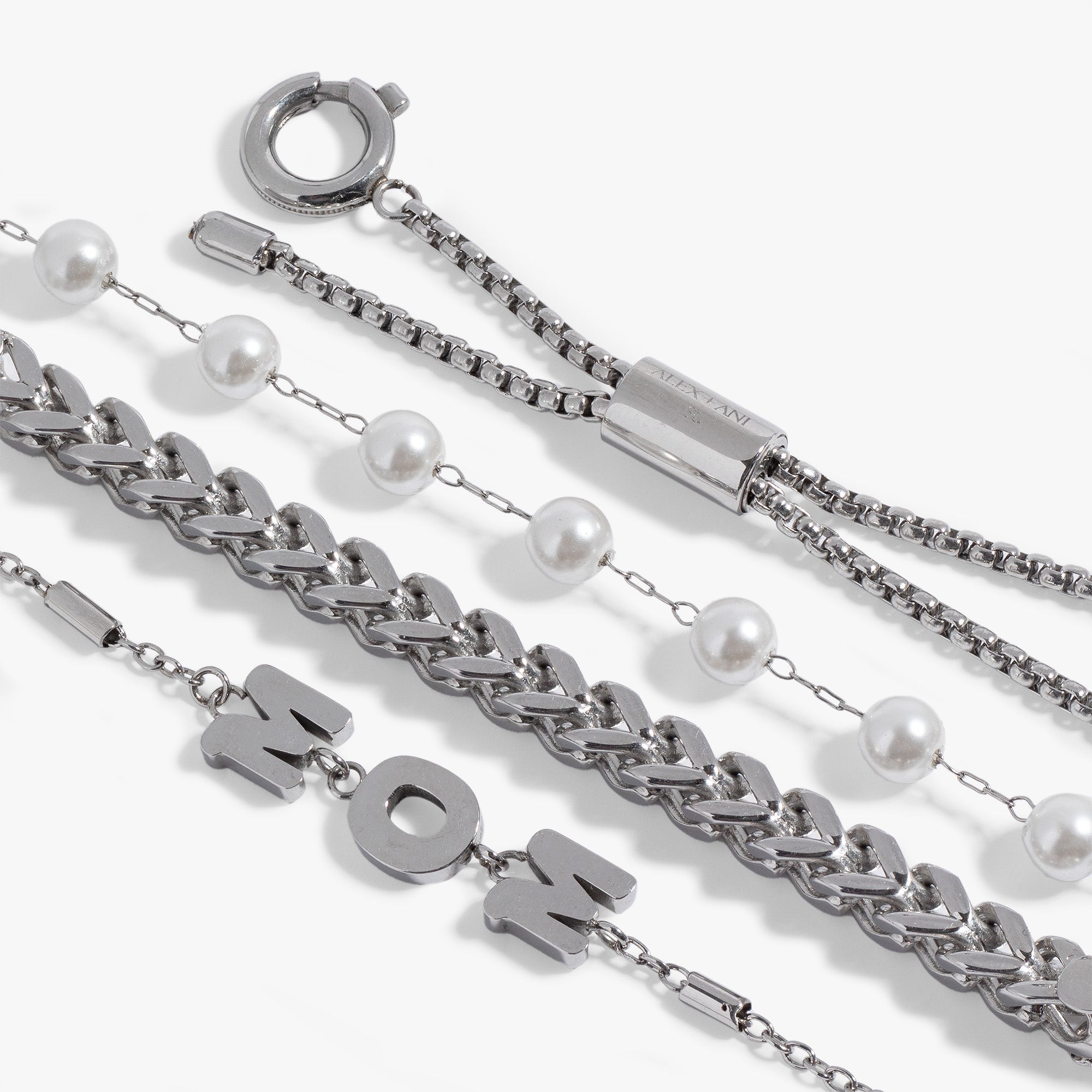 Mom Pearl Stranded™ Bracelet Set - Aaria Tees Aaria Tees