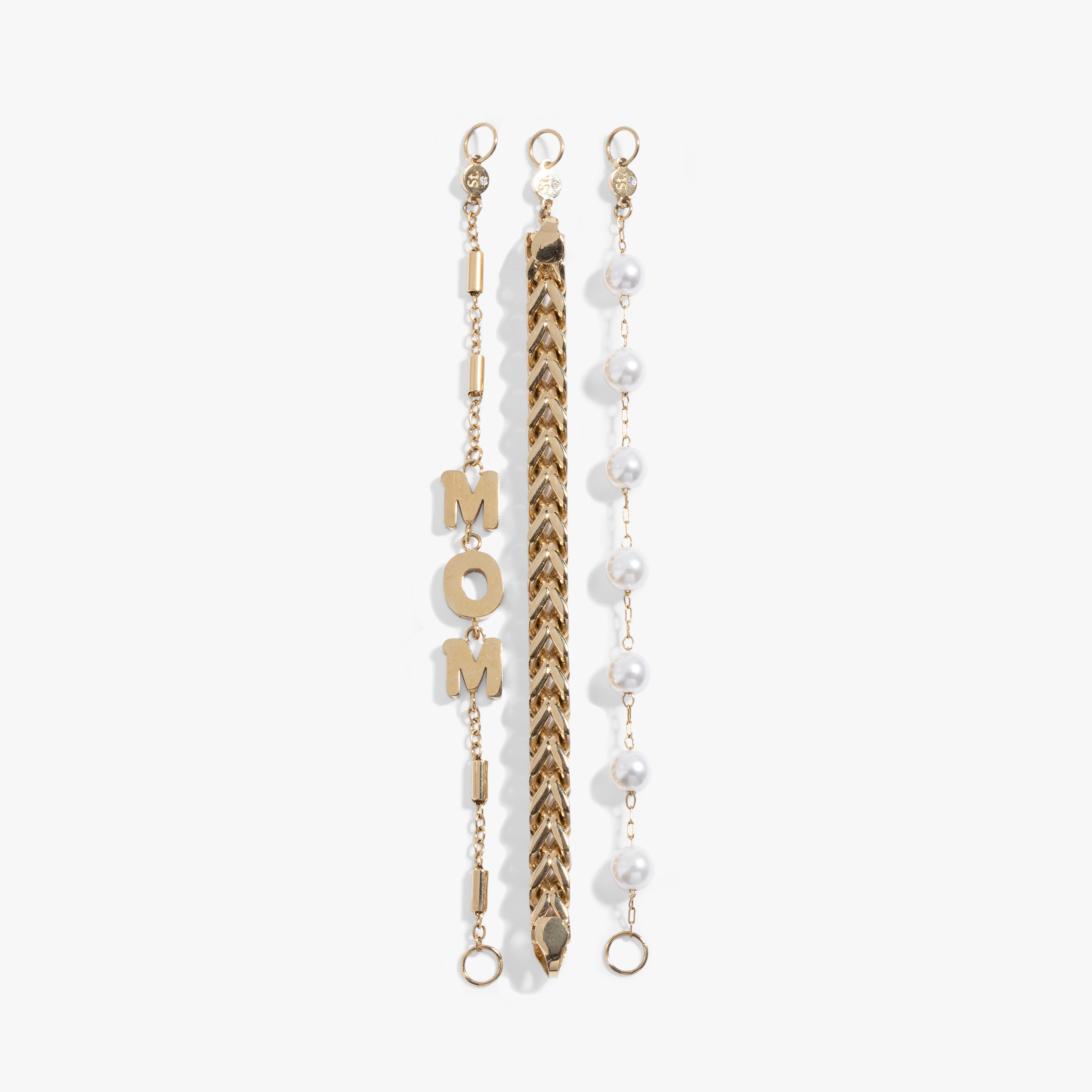 Mom Pearl Stranded™ Bracelet Set - Aaria Tees Aaria Tees