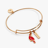 'Strength' Cardinal Duo Charm Bangle Bracelet - Aaria Tees Aaria Tees
