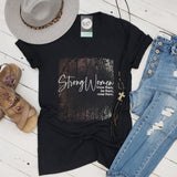 Strong Women V Neck Tee - Aaria Tees Aaria Tees