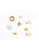 Wyatt Small Square Stud Earrings - Aaria Tees Aaria Tees