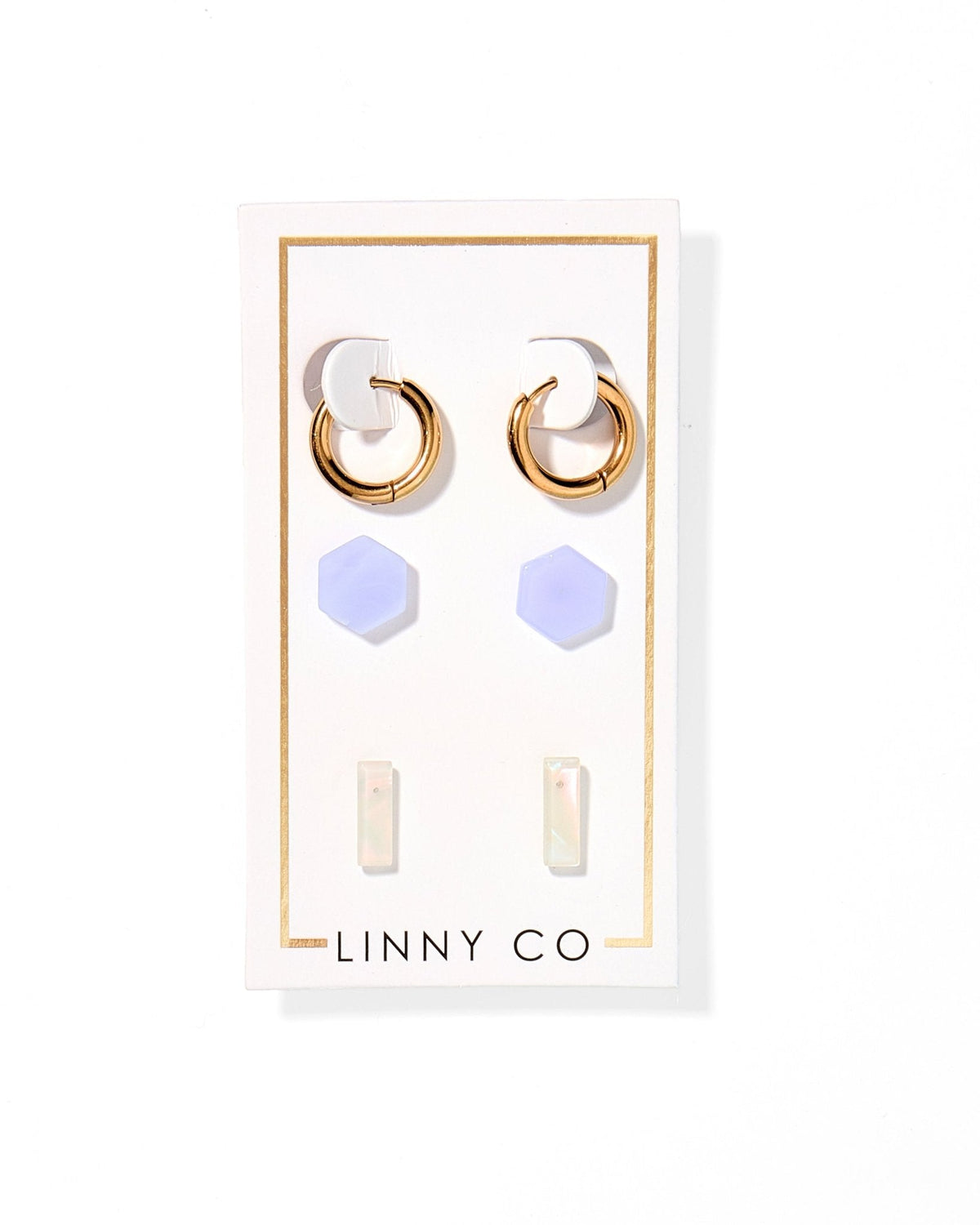 Stud Trio Stud Earring Set - Spring - Aaria Tees
