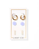 Stud Trio Stud Earring Set - Spring - Aaria Tees Aaria Tees