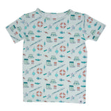 Fishing Poles Summer Pajama Set Aaria Tees